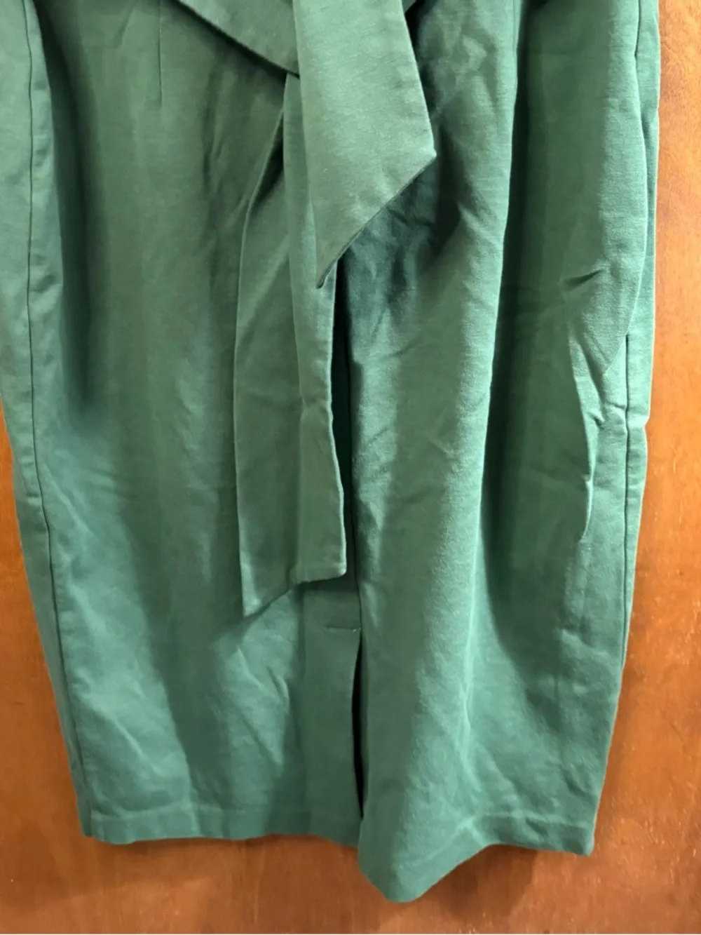 Boden Jessica Ponte Knit Green Tie Waist Sheath Dress 10 Work Office Career Mod - Picture 9 of 15